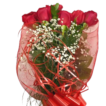 Amour Éternel – Bouquet de Roses Rouges Passionnées