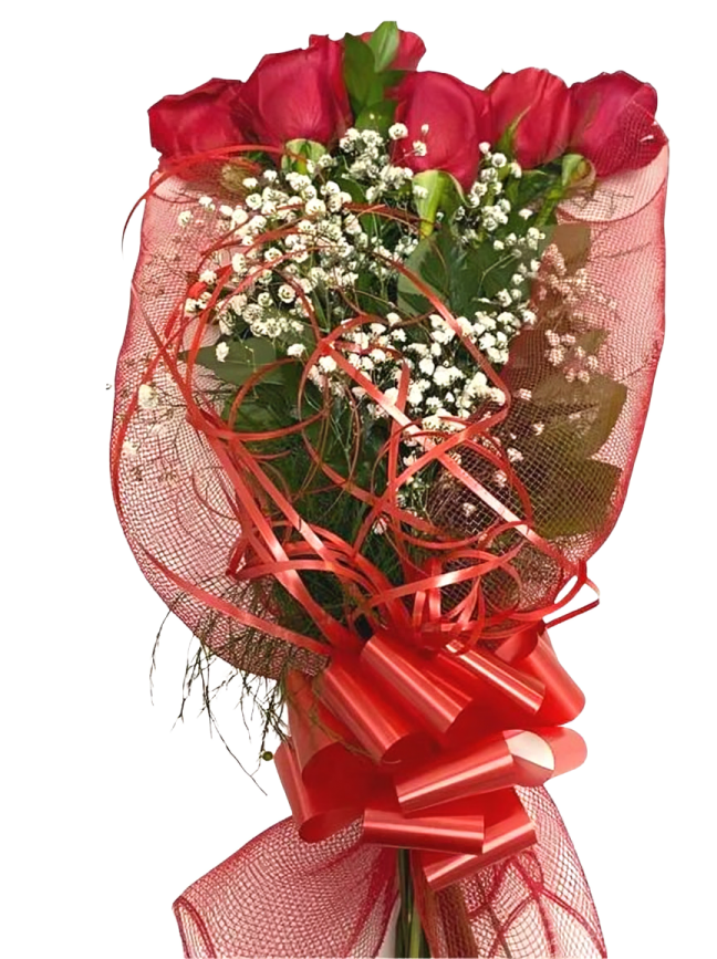 Amour Éternel – Bouquet de Roses Rouges Passionnées