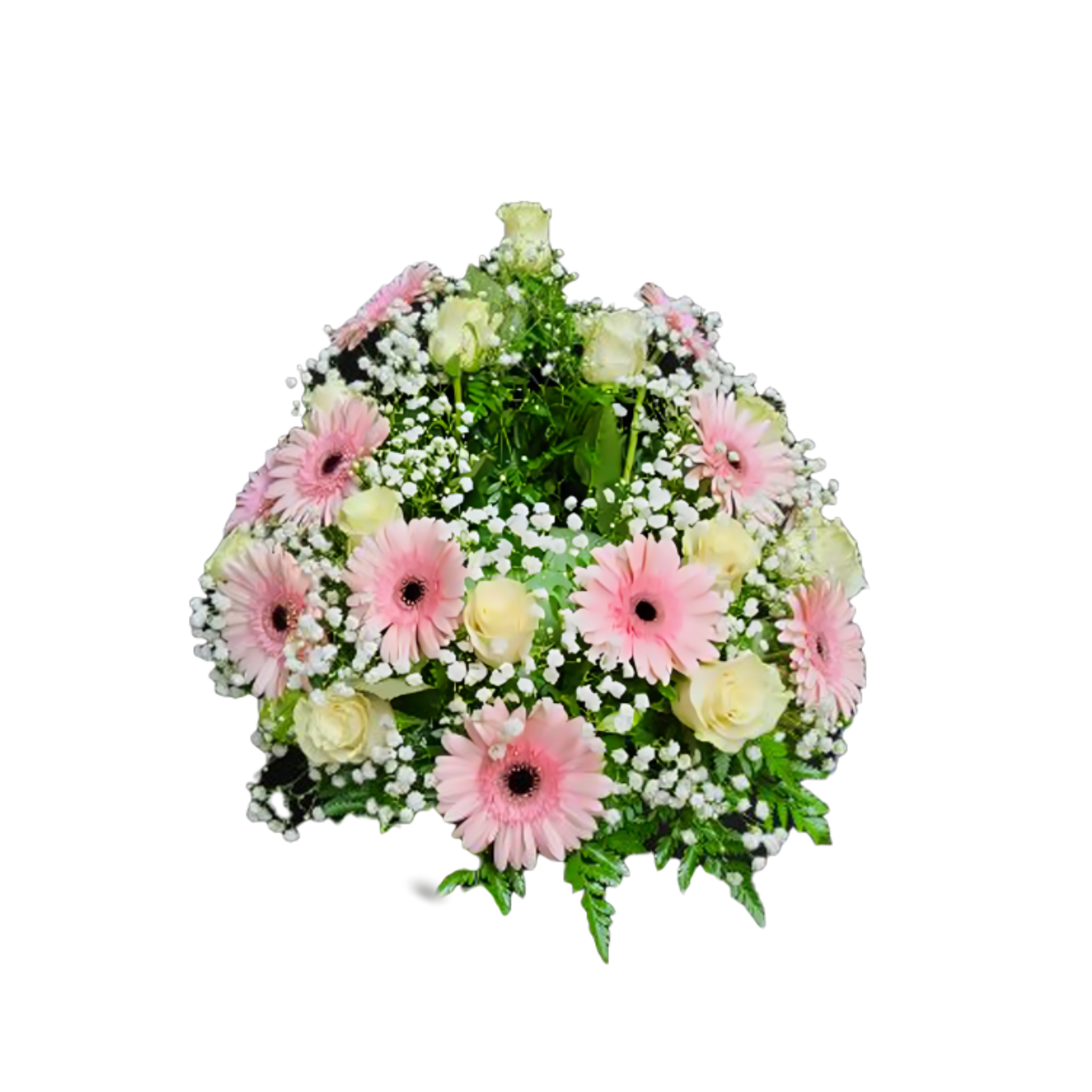 Base d’Urne avec Oiseaux de Paradis et Marguerites – Hommage Tropical – Référence 24CU202 
