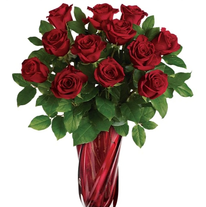 Bouquet Passion Éternelle – 12 Roses Rouges – Référence T14V210A