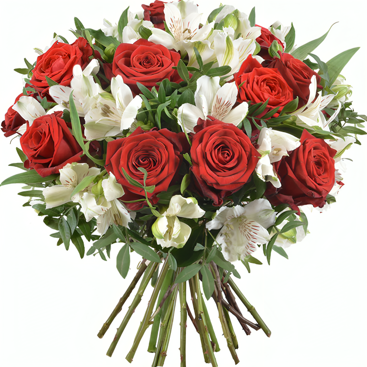 Bouquet Élégance – Harmonie Passion & Pureté Reference: RDF-N106