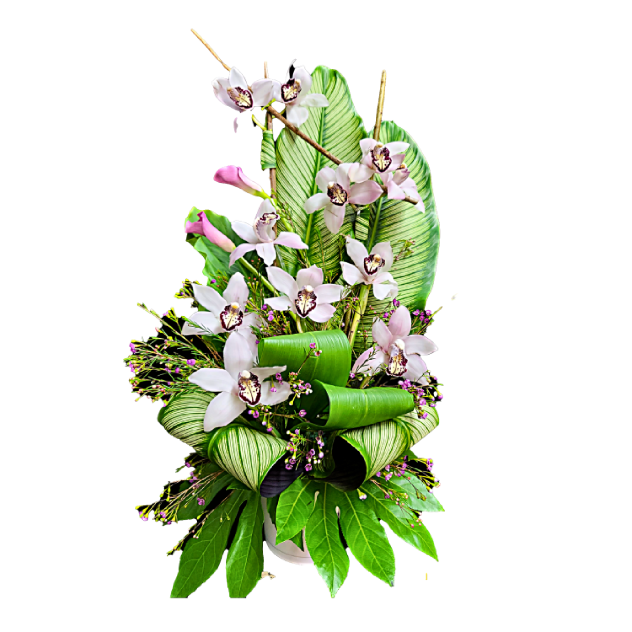 Gerbe Florale Funéraire – L'Exotique - Référence RDF-24C01