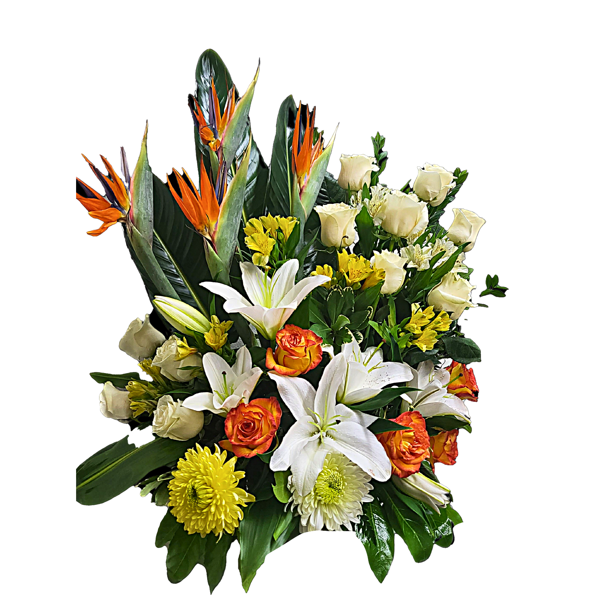 Gerbe Florale Lumineuse et Éclatante – Splendide Orange - Référence 24C10 