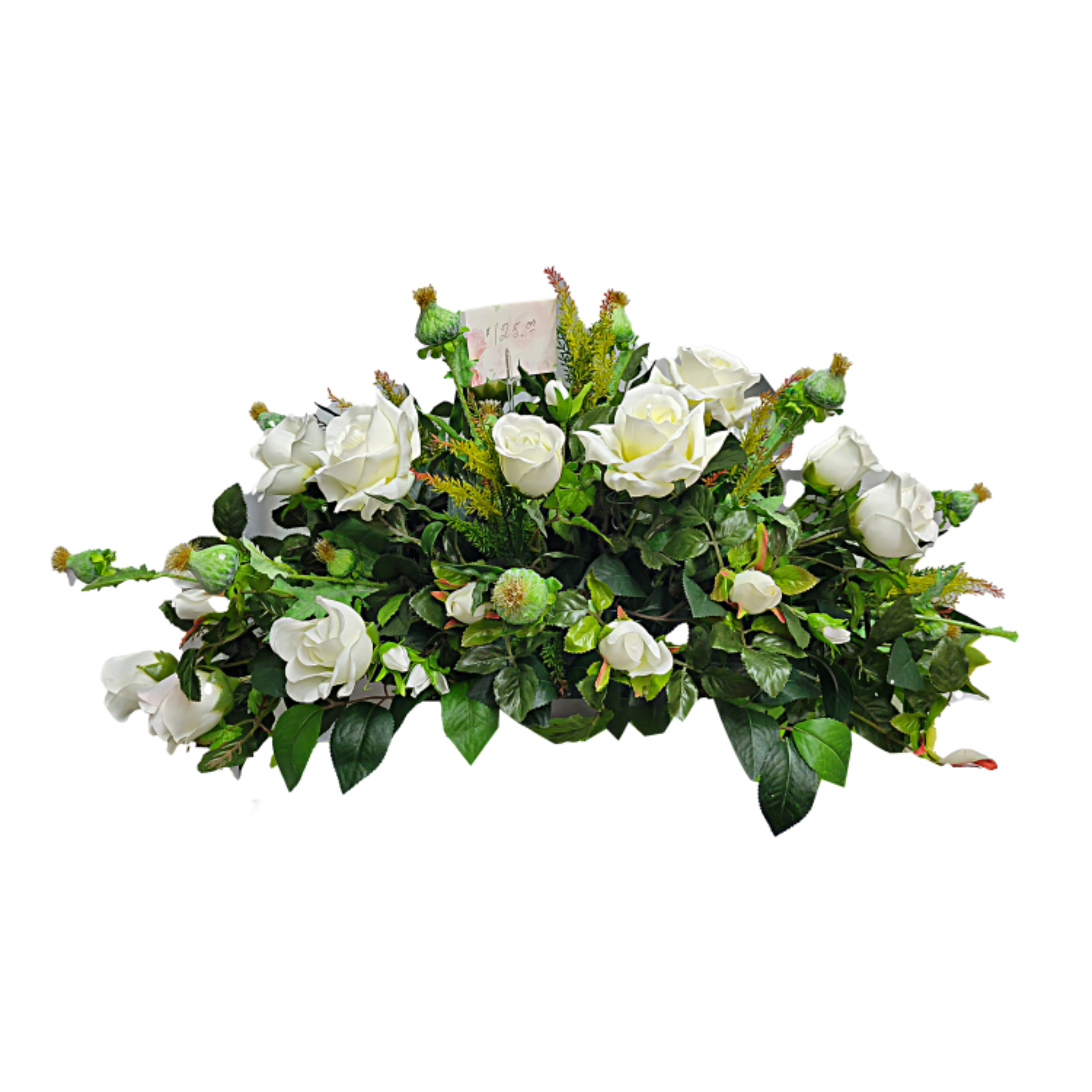 Hommage Fleuri – Arrangement Commémoratif Élégant – Référence Pierre 1 – Sur commande – Contactez-nous