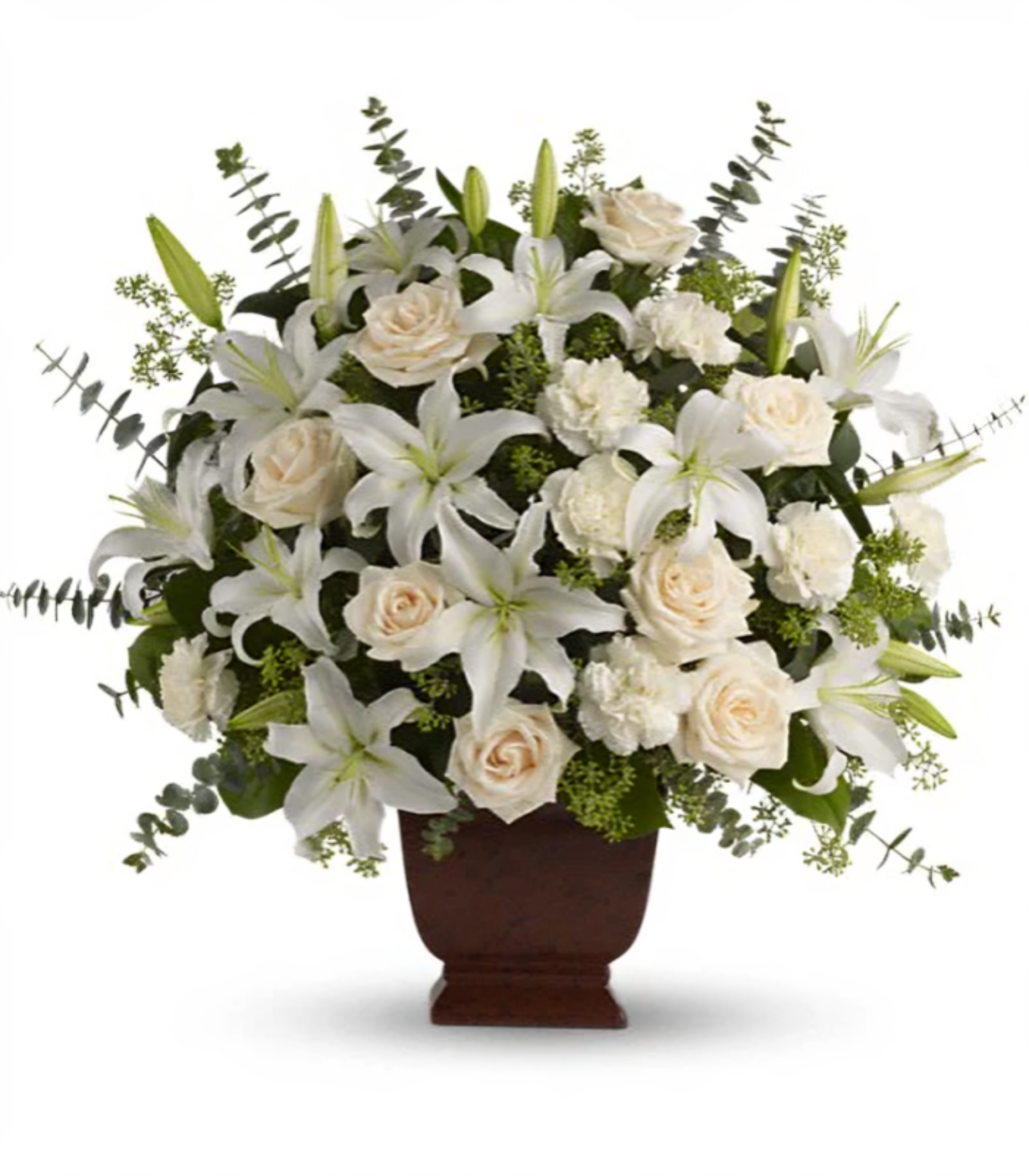 Pureté Éternelle – Référence Amour de Lys & Roses Blanches 