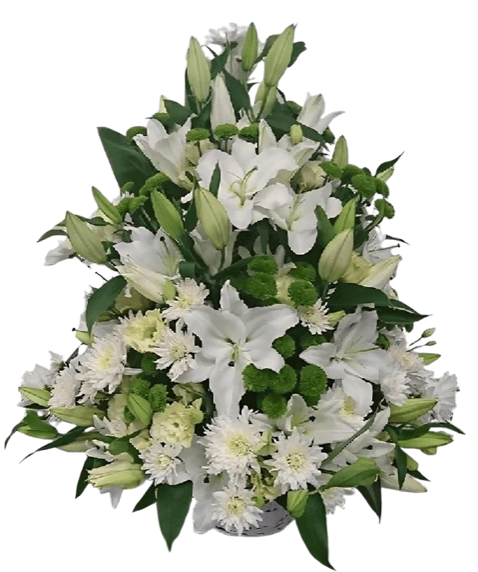 Élégance Blanche – Bouquet Signature du Fleuriste La Reine Des Fleurs 